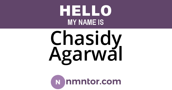 Chasidy Agarwal