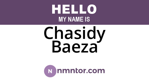 Chasidy Baeza
