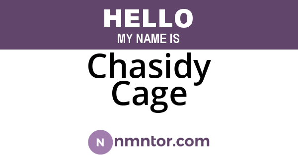 Chasidy Cage