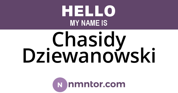 Chasidy Dziewanowski