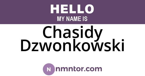 Chasidy Dzwonkowski