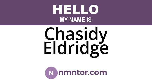Chasidy Eldridge