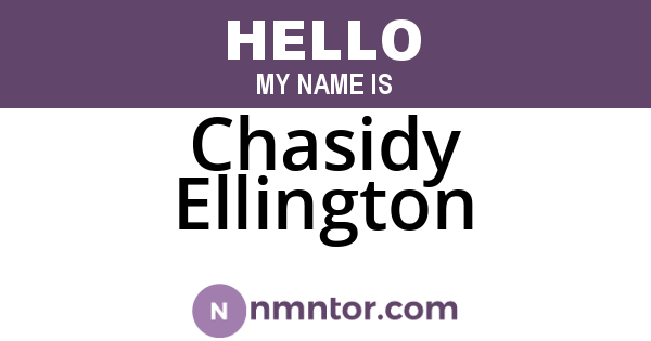 Chasidy Ellington