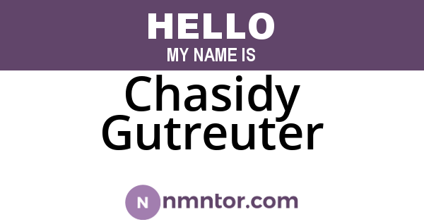 Chasidy Gutreuter