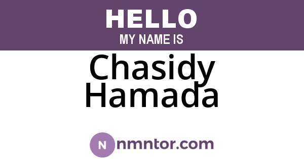 Chasidy Hamada