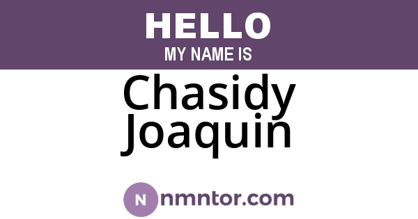 Chasidy Joaquin