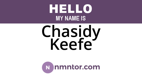 Chasidy Keefe