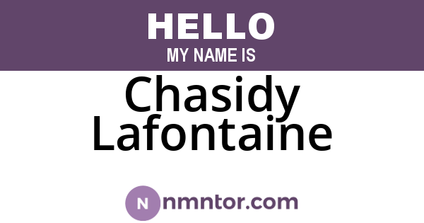 Chasidy Lafontaine