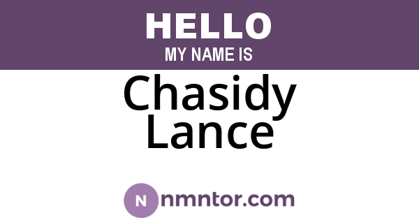 Chasidy Lance