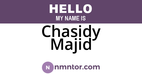 Chasidy Majid