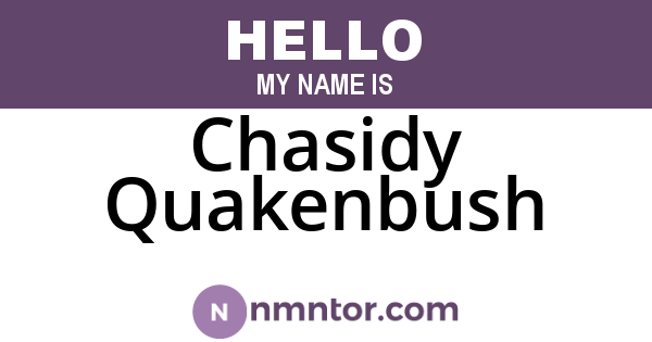 Chasidy Quakenbush