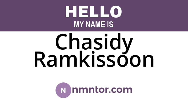 Chasidy Ramkissoon