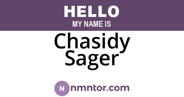 Chasidy Sager