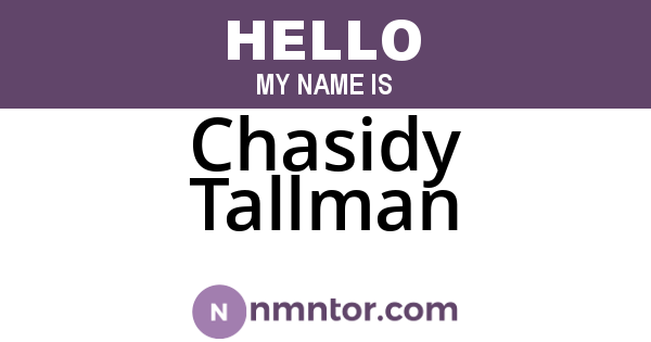 Chasidy Tallman