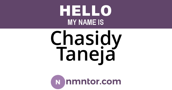 Chasidy Taneja