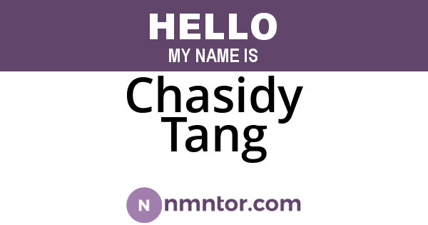 Chasidy Tang