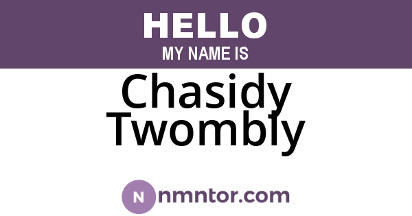 Chasidy Twombly