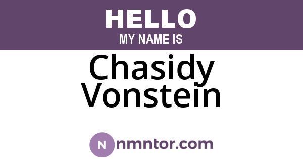 Chasidy Vonstein
