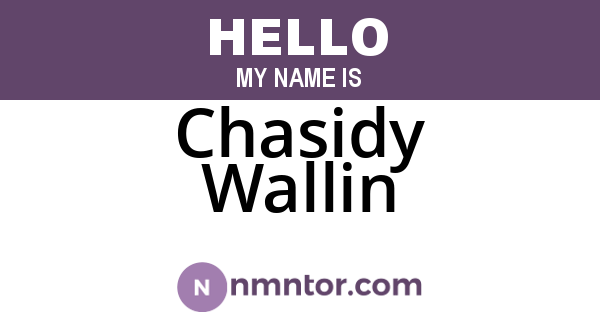 Chasidy Wallin