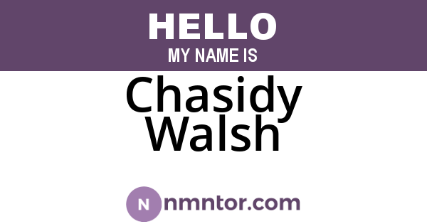 Chasidy Walsh