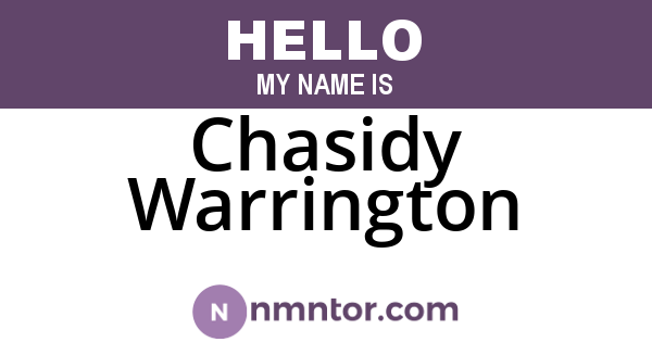 Chasidy Warrington