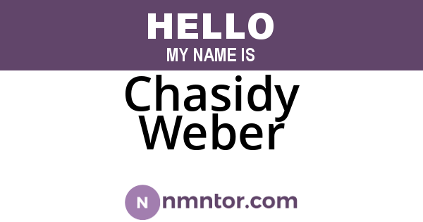 Chasidy Weber