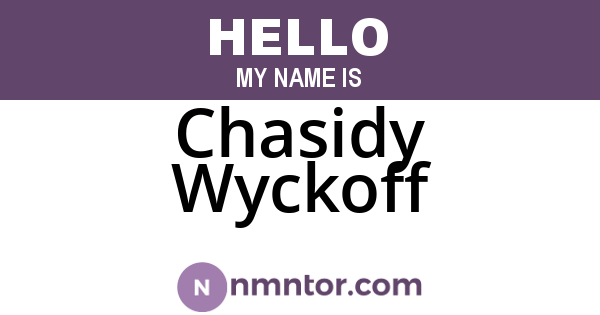 Chasidy Wyckoff