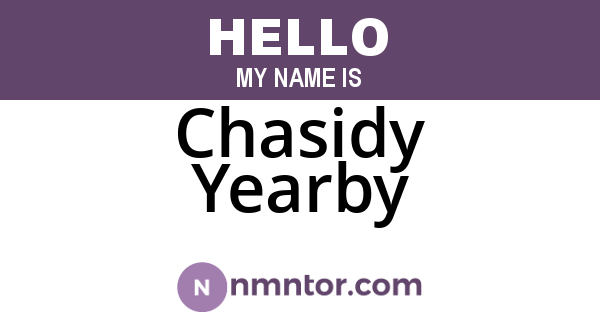 Chasidy Yearby