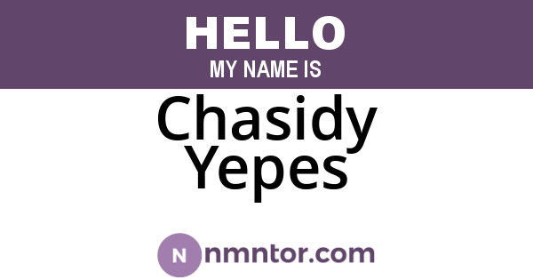 Chasidy Yepes