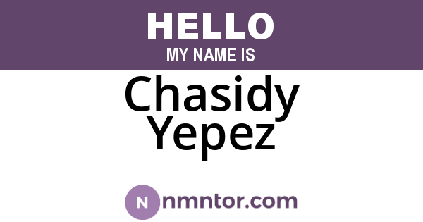 Chasidy Yepez