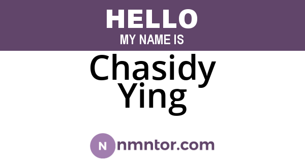 Chasidy Ying