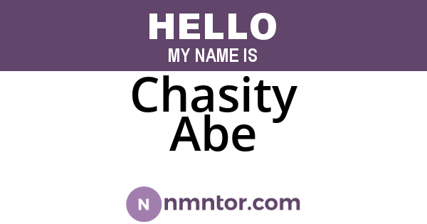 Chasity Abe