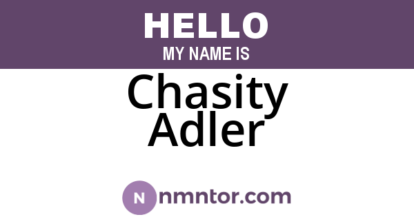Chasity Adler
