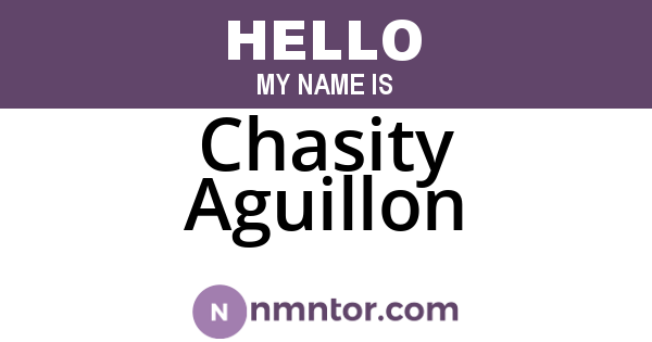 Chasity Aguillon