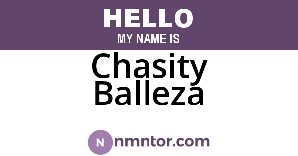 Chasity Balleza