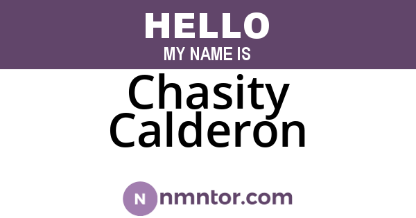 Chasity Calderon