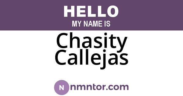 Chasity Callejas