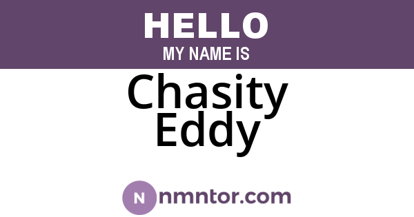 Chasity Eddy