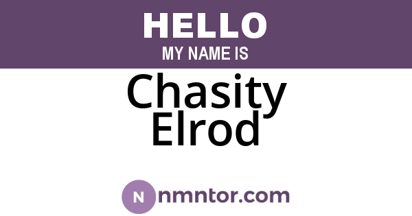 Chasity Elrod