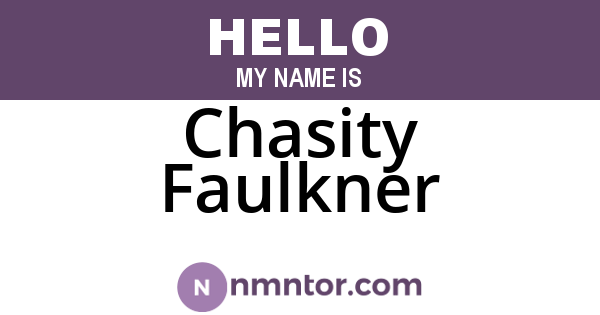 Chasity Faulkner