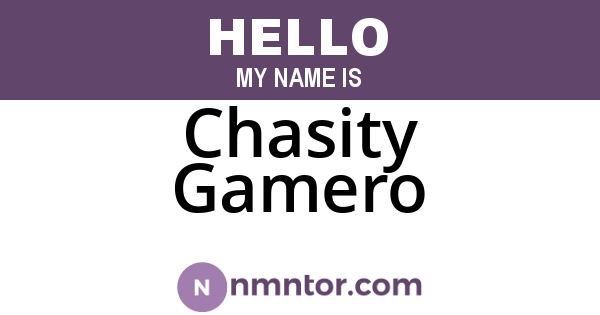 Chasity Gamero