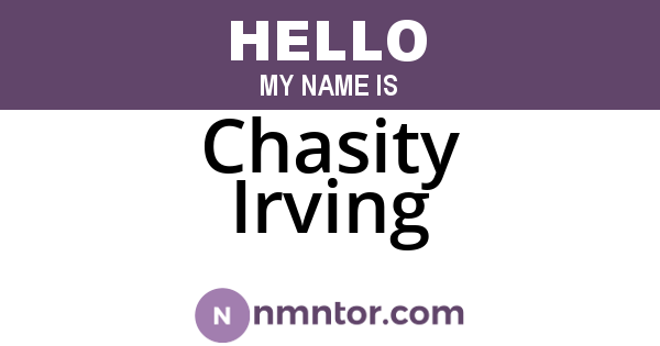Chasity Irving