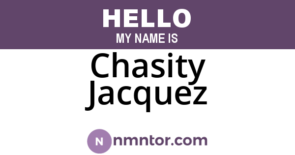 Chasity Jacquez