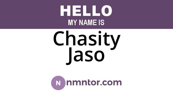 Chasity Jaso