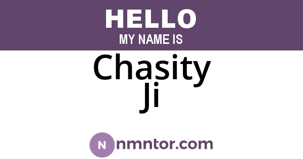 Chasity Ji