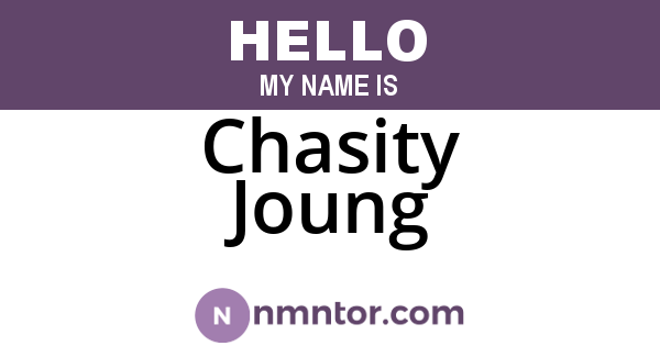 Chasity Joung
