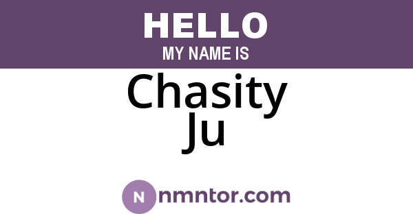 Chasity Ju