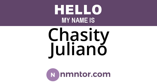 Chasity Juliano