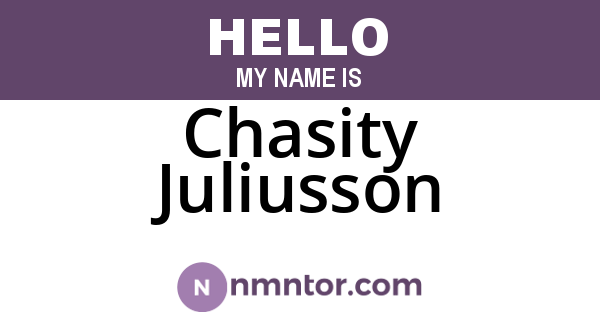 Chasity Juliusson