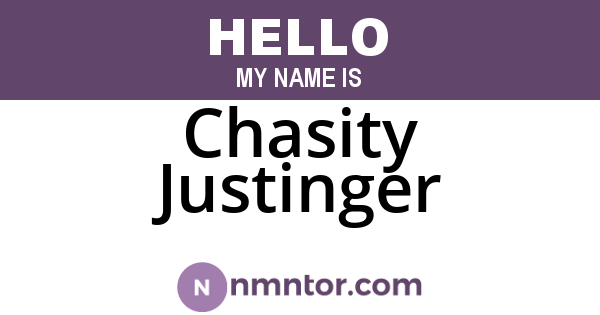 Chasity Justinger